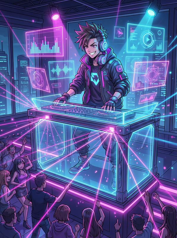 少女萝莉-电音次元赛博动漫MV